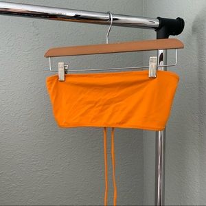 Pacsun orange bandeau swim top